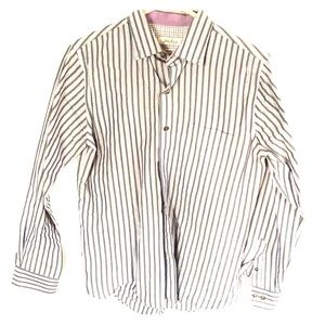 VAN HEUSEN originals slim fit purple button d.